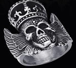 R17 Stainless Steel King Head Biker Ring