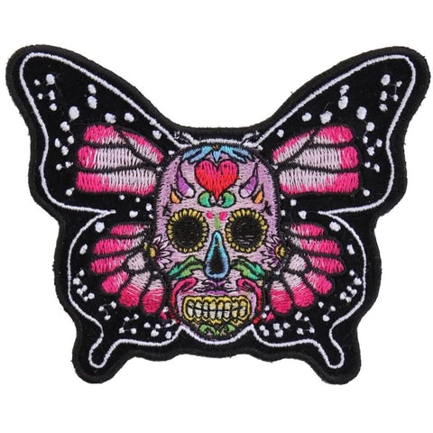 P613 Sugar Skull Butterfly Patch
