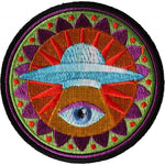 P6729 Spiritual Eye UFO Iron on Patch