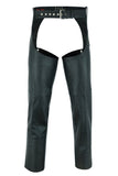 Unisex Basic Coin Pocket Leather Chaps