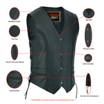 Enchantia Women's leather motorcycle vest