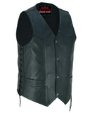 Men's Gold Traditional Vest - Black