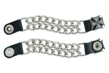 PKV142D Vest Extender - Iron Cross with Silver Glitter