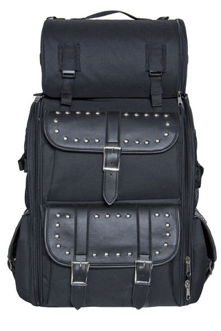 Updated Touring Sissy Bar Bag w/ Studs