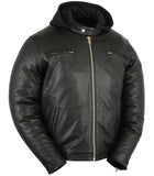 Men's Black Sporty Cruiser Leather Jacket