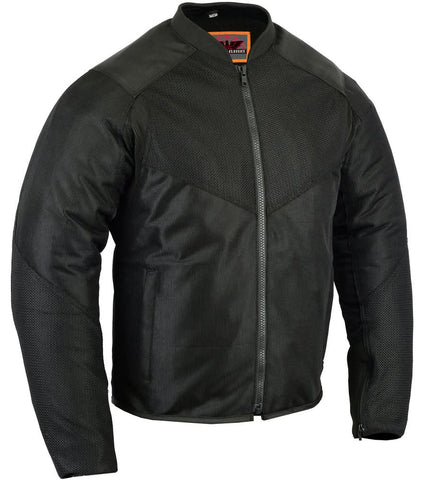 Men's Ventilated Mesh Motorcycle Jacket – Sporty, All-Season