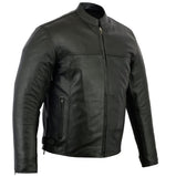 Men's Black Scooter Leather Jacket