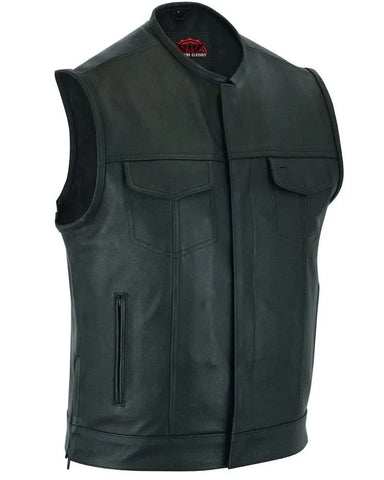 Eclipse Black Motorcycle Vest - Hidden Smart Access Pockets & Durable Lining