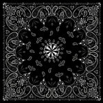 B1- Bandanna Black Paisley