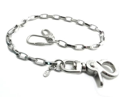 NC13-18 Modern Chrome Wallet Chain 16"