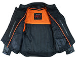 Men's Black Reflective Skulls Scooter Jacket