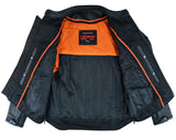 Men's Black Reflective Skulls Scooter Jacket