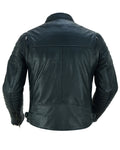 Men's Lightweight Drum Dyed Naked Lambskin Crossover Scooter - Black