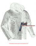 Men's Black Lightweight Drum Dyed  Distressed Lambskin Jacket with Removable Hoodie