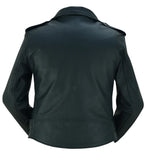 Women's Classic Plain Side Fitted M/C Style Jacket