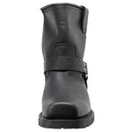 Strikewalk Men's leather motorcycle boots - Black