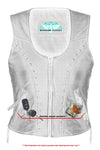 Women's Lightweight Vest with Rivets Detailing