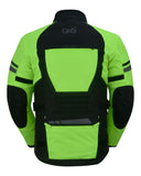 4-Season Hi-Vis Mens Textile Motorycyle Jacket  Waterproof & Ventilated