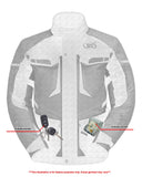 4-Season Hi-Vis Mens Textile Motorycyle Jacket  Waterproof & Ventilated