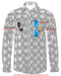 Flannel Shirt - Blue and Black Shaded