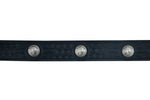 BLT Classic Black Leather Belt with Buffalo Nickel