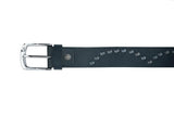 BLT Super Cool Curved Pattern Studded Leather Belt