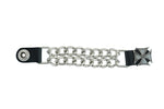 PKV142D Vest Extender - Iron Cross with Silver Glitter