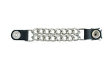 PKV142D Vest Extender - Iron Cross with Silver Glitter