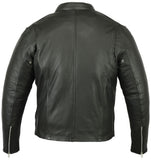 Men's Black Sporty Cruiser Leather Jacket