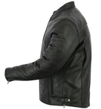Men's Black Scooter Leather Jacket