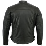 Men's Black Scooter Leather Jacket
