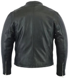 Men's Black Sporty Cruiser Jacket with Removable hood