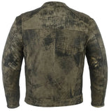 Men's Antique Brown Motorcycle Cruiser Jacket
