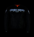 Men's Black Reflective Skulls Scooter Jacket