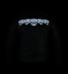 Men's Black Reflective Skulls Scooter Jacket