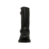 Shadowstep Men's Black leather motorcycle boots