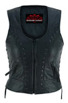Women's Lightweight Vest with Rivets Detailing