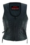 Women's Lightweight Vest with Rivets Detailing