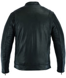 Men's Black Utility Style Motorcycle Jacket