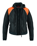Women's Mesh 3-in-1 Riding Jacket (Black/Orange)