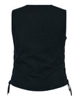 Women's Denim Longer Body ¾ Vest - Side Laces