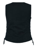 Women's Denim Longer Body ¾ Vest - Side Laces