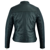 Road Queen Women's Black Leather Biker Jacket