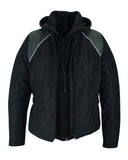 Darkstream Women's Mesh  Motorcycle Jacket - Black/ Black Tone Reflective