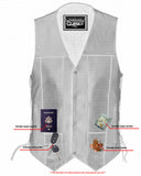 Men's Line Ranger Multi-Pocket Motorcycle Vest - Black