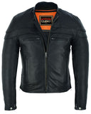 Speedster Black Men's Leather Motorcycle Jacket
