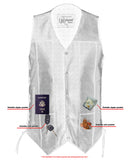 Men's Ten Pocket Utility Black Vest - TALL