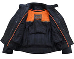 Men's Premium Vented Motorcycle Jacket – Side Laces