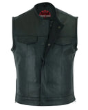 Eclipse Black Motorcycle Vest - Hidden Smart Access Pockets & Durable Lining