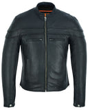 Speedster Black Men's Leather Motorcycle Jacket